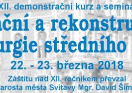 XII. demonstrační kurz a seminář Sanační a rekonstrukční chirurgie a středního ucha