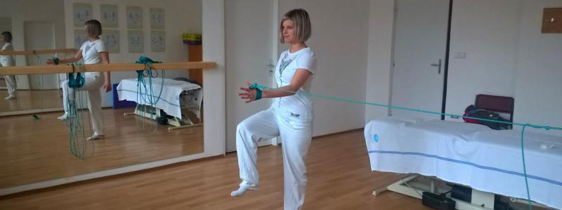 Pro zdravá záda můžete na rehabilitačním oddělení cvičit se „Smíškem“